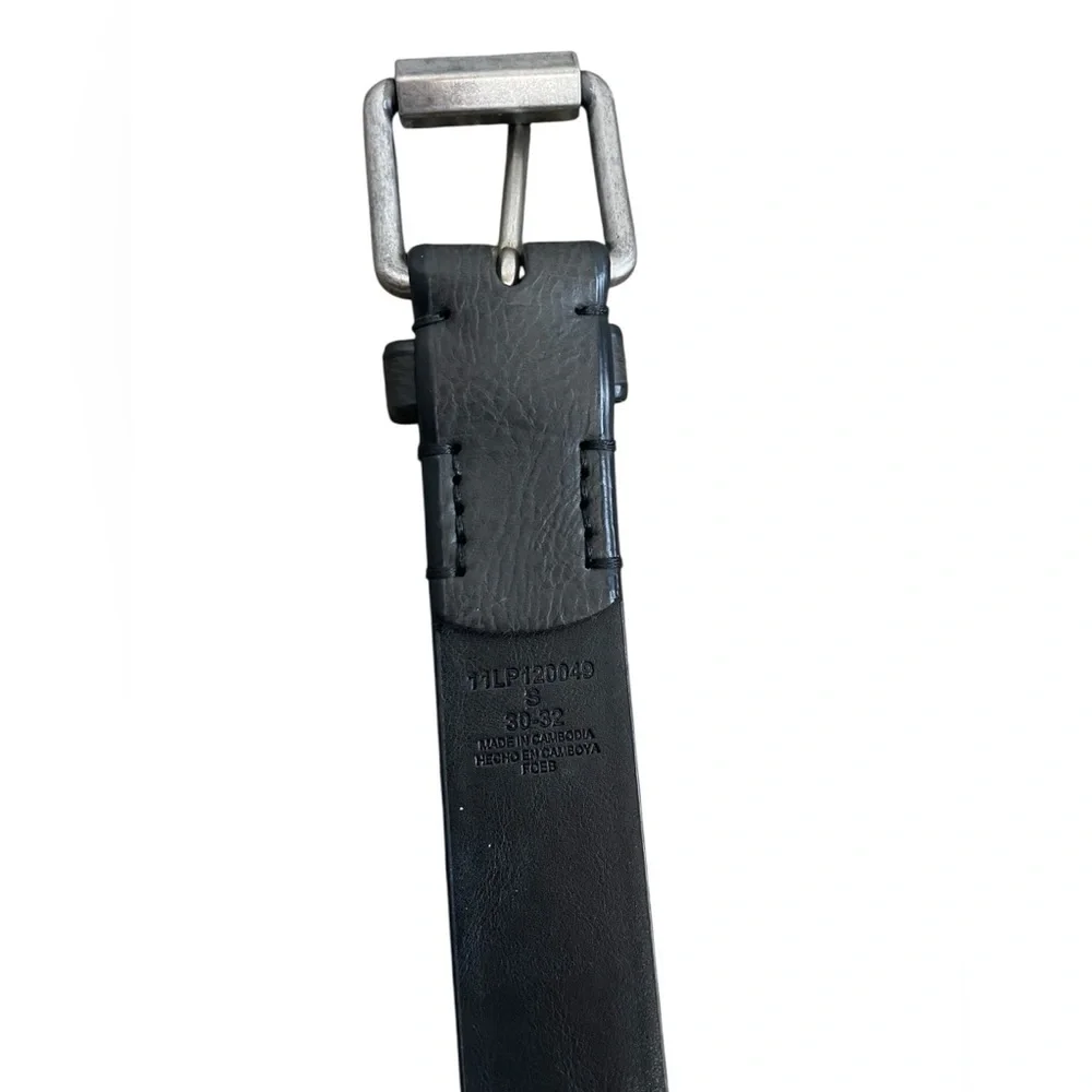 Levi's Black Synthetic Leather Belt Size S 30-32